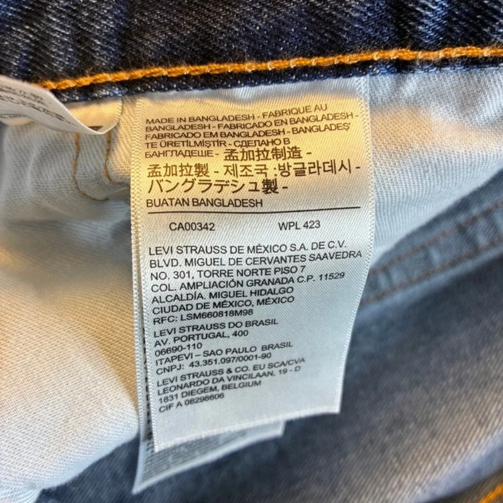 Levis 505 Regular Fit Straight Leg Men's Jeans Blue Medium Wash‎ 38x32 Rugged